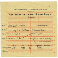 Certificat de capacité athlétique. 