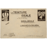 Buvard publicitaire. Teinture Idéale - Idéal-Boule.