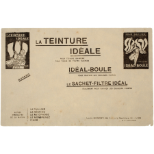 Buvard publicitaire. Teinture Idéale - Idéal-Boule.