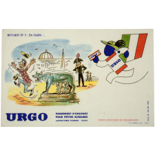 Buvard publicitaire. Urgo. En Italie.