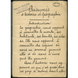 Cahier de résumés d'histoire. 