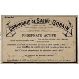 Buvard publicitaire. Compagnie de Saint-Gobain. Phosphate activé.