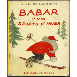 Babar aux sports d'hiver.