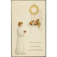 Image religieuse. En ce beau jour j'ai prié pour tous ceux que j'aime.