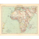 Atlas de Géographie moderne. Carte N° 47. Afrique politique. 
