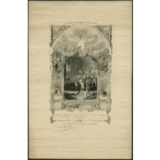 Attestation de première communion. Souvenir précieux à l'âme fidèle. 