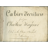 Cahier d'écriture.