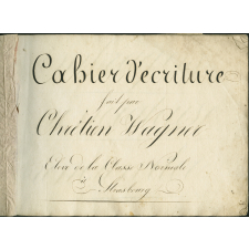 Cahier d'écriture.