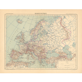 Atlas de Géographie moderne. Carte N° 8. Europe politique. 