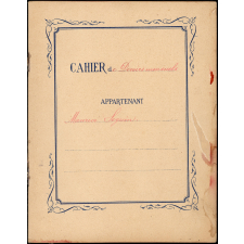 Cahier de devoirs mensuels.