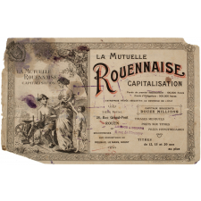 Buvard publicitaire. La Mutuelle Rouennaise. Capitalisation