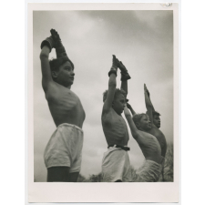 Gymnastique : exercice d'étirement.