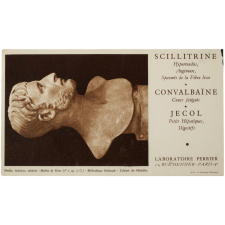 Buvard publicitaire. Modius Asiaticus, médecin. Scillitrine.