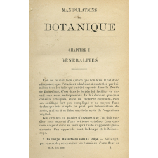 Dissections et manipulations de botanique.
