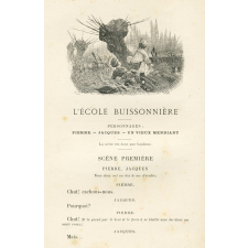 Théâtre à la maison et à la pension.