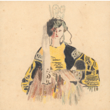 Programme de la Fête d'adieu 1932. A nos chères compagnes de 3e année. Ecole Normale des filles d'Angers.
