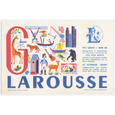 Buvard publicitaire. Larousse. Jeu des mots. Lettre G.