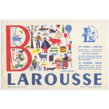 Buvard publicitaire. Larousse. Jeu des mots. Lettre B. 