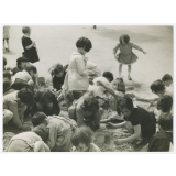 Ecole maternelle : le bac de sable.