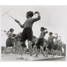 Exercices de posture au fleuret féminin