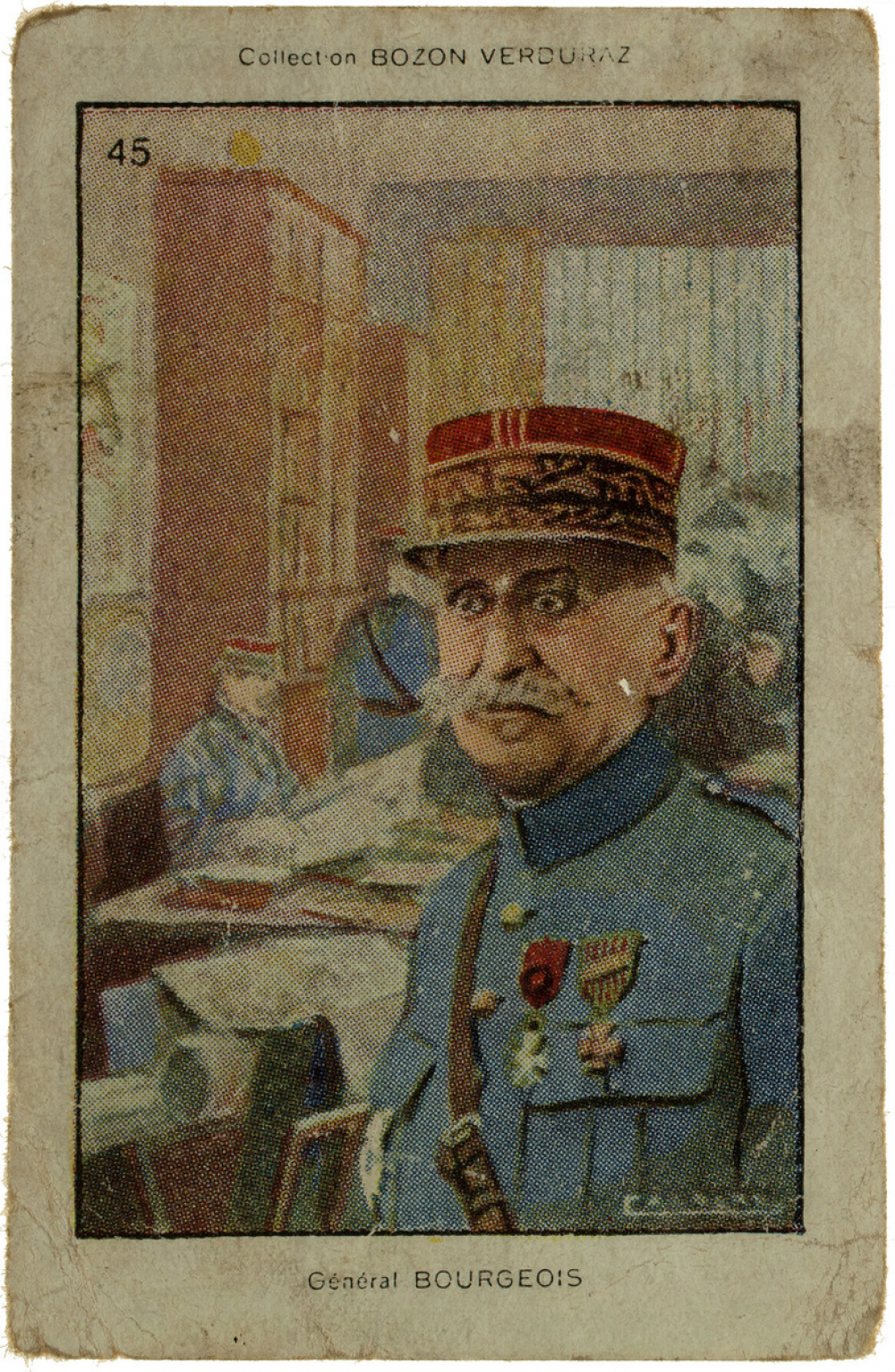 Carte réclame. Bozon-Verduraz. Maréchaux et Généraux - Général Bourgeois.