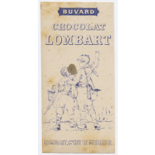 Buvard publicitaire. Chocolat Lombart. Ecoliers. 