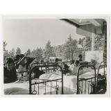 Sanatorium. La classe sur la terrasse.