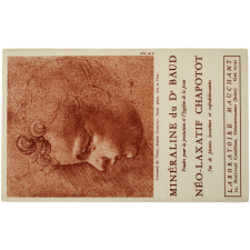 Buvard publicitaire. Léonard de Vinci - Dessin. Minéraline du Dr Baud.