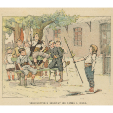 Les Tribulations de M. Bobèche. Une façon amusante d'apprendre l'histoire. Album contenant de nombreuses gravures en couleurs et en noir.
