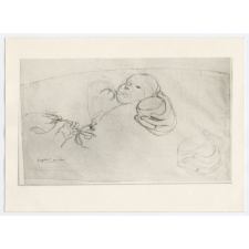 Dessin représentant un nouveau-né, par Eugène Carrière (Musée du Louvre).