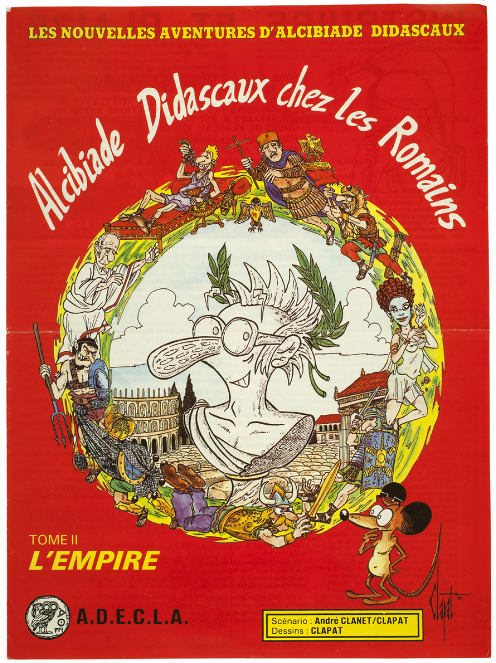 Alcibiade Didascaux chez les Romains. Plaquette publicitaire.