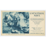 Buvard publicitaire. Rubens - Hélène Fourment et ses enfants. Uvestérol Adec.