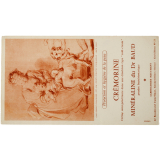 Buvard publicitaire. Jean-Honoré Fragonard - Dessin rehaussé d'aquarelle. Minéraline du Dr Baud.