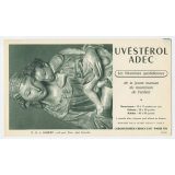 Buvard publicitaire. Ghiberti - Vierge à l'enfant. Uvestérol Adec. 