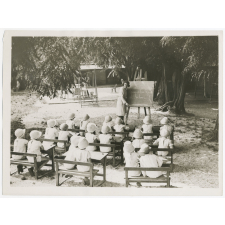 La classe en plein air.