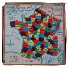 Puzzle de géographie de la France administrative et des pays limitrophes