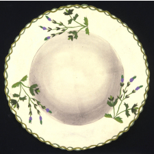Décor d'une assiette. 