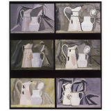 Dessin d'élève. Nature morte aux brocs.