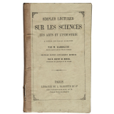 Simples lectures sur les Sciences, les Arts et l'Industrie à l'usage des écoles primaires.