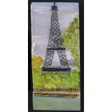 La Tour Eiffel. Étude de la craie Conté.