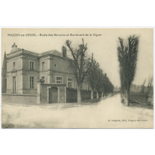 Magny-en-Vexin - Ecole des Garçons et Boulevard de la Digue.