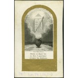 Image religieuse. Divine et douce loi, tu ôtes l'amertume à toutes les douleurs.