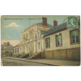 Bretoncelles (Orne) - La Mairie et les Ecoles.