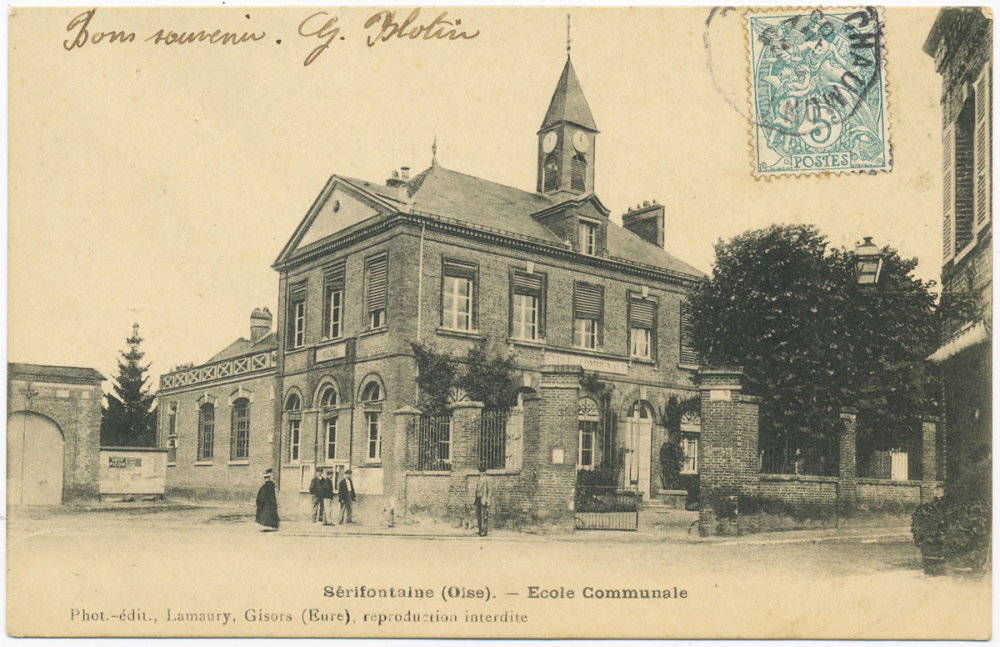 Sérifontaine (Oise) - Ecole Communale.