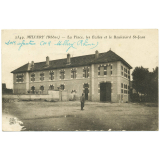 2549 - Millery (Rhône) - La Place, les Ecoles et le Boulevard St-Jean.