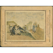 Dumouriez étudiant la carte de l'Argonne - Autour du Drapeau tricolore 1789-1889 - Cahier n°4.