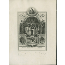 Précieux souvenir de ma 1re Communion et de ma consécration au cœur sacré de Jésus par Marie et Josèph.