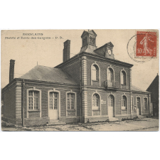 Moislains - Mairie et Ecole des Garçons.