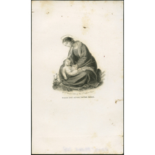Image religieuse. Elle est aussi notre mère.