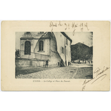 Nyons - Le Collège et place du Foussat.